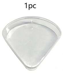 Petal Shape Powder Puff Storage Box Creative Cosmetic Puff Display Case Beauty Powder Puff Storage Creative Convenient Travel Powder Puff Storage Box Clear Triangular Makeup Sponge Holder Cosmetic Storage Box Transparent Plastic Organizer For Travel & Home Use Holiday Beach Bathroom Collection