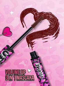 MISSLYN-Volume Up 3 In 1 Mascara, Long-Lasting, Extending Eyelashes, Lightweight Formula, Tinted And Hair-Like Fibers, Transforming Thin Eyelashes Into Full Eyelashes, Washable Formula,Brand Beauty Makeup, Face Paint Cosmetic, For Women & Girls, Perfect For Winter, Ideal For Y2K, Fancy Fashion, Suitable For Birthday, Best Gift, Valentine's Day Gifts, Party Ready, New Year Gift, Best Color,Vegan & Cruelty-Free - #3 Burgundy - 查看 6