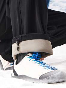 CAMEL CROWN Men's Autumn/Winter New Style Casual Pants, Loose Straight Leg Cargo Pants, Thermal Lined, Warm, Water Repellent, And Tapered Cuffs - Phantom Black - View 3