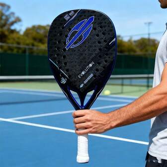 Raqueta de beach tennis Mormaii EVOLUTION 3K de fibra de carbono y EVA de alta calidad en el interior, capa de superficie abrasiva general rica en textura para hombres y mujeres