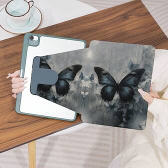 360° roterbart iPad-skal med Y-format vikbart stativ, HD UV-utskrift, kompatibel med iPad 11 2025, iPad Air 11/13 2025 M3, iPad Air (M2) 11/13 tum, iPad Air 4/5/6 10,9 tum, iPad Pro 11 tum, iPad Pro 12,9 tum, iPad 10,2 tum, iPad 9:e/10:e generationen och olika modeller, elegant design, perfekt för kontoret, hemmet, resor, även en utmärkt födelsedags- eller julklapp för barn.