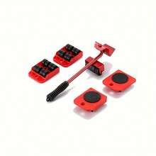 5pcs Furniture Heavy Duty Carrier, Ergonomic Moving Artifact, Moving Heavy Objects, Labor Saving Tool, Pulley Base Moving Large, Heavy Objects - 5-piece Base Set - View 3