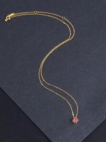 S925 Sterling Silver Necklace Four-Leaf Clover Necklace Women's Necklace For Daily Wear Fine Necklace Silver Necklace Fashionable Women Pendant Necklaces Silver Fine Chain Necklaces Gold Necklace - Four Leaf Clover - View 16