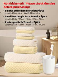8pcs Luxury Polyester Towel Set [4pcs Handkerchiefs + 2pcs Face Towels + 2pcs Bath Towels] With Starry Sky + Striped Pattern, Absorbent Quick Dry, Soft & Skin-Friendly, Solid Color For All Seasons Use, Ideal For Bathroom, Beauty Salon, Swimming Pool, Beach, Outdoor Sports, Travel, Kitchen, Guests, Halloween, Thanksgiving Gifts, Also Can Be Used As Autumn Decor, Halloween Decor Shower Towels For Beaty Salon, Hotel Sports,Home Essentials, Towel, Skin Care