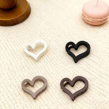 30/20/10pcs Milk Coffee Color Series, Small Bird Pouch, Small Square Dragon Bone Hair Claw Clip For Women, Random Colors, Hair Accessories, Hair Claw, Claw Clip, Hair Grab Bag, Chin Clip, School Supplies, College Autumn And Winter Vacation Clothing For Women Winter Hair Clip - Multicolor - View 14