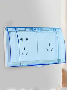 1pc 86 Type Adhesive Waterproof Outlet Box, Bathroom Waterproof Switch Cover, Outlet Cover, Plug Water Protection Box, Fish Cover, Bathroom, Kitchen, Low Position Anti-Electric Shock Safety Cover - Multicolor 5 - View 13