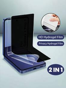 [2 TRONG 1] 1 Miếng dán màn hình riêng tư + 1 Miếng dán màn hình Hydrogel mềm trong suốt phủ toàn màn hình, tương thích với Samsung Galaxy Z Flip 7 FE 6 5 4 3 5G. Miếng dán bảo vệ màn hình tương thích với Samsung ZFlip3 ZFlip4 ZFlip5 ZFlip6 ZFlip7 SE (Không phải kính). Miếng dán bảo vệ màn hình cần thiết, thích hợp sử dụng hàng ngày, văn phòng, nhà. Miếng dán màn hình điện thoại, phụ kiện điện thoại, bảo vệ màn hình riêng tư, chống nhìn trộm, chống thấm nước, chống sốc, chống rơi, chống trầy xước. - Trong sáng - Xem 12