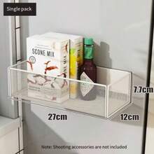 Magnetic Spice Rack, Refrigerator Grid Storage Rack, Wall-Mounted Refrigerator Storage Rack, Suitable For Kitchen And Living Room Condiment Storage - Multicolor - View 12