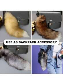 1Pc Key Ring ,Tails Chain Keychain Keyring Gift,Cute Simulation Fox Tail Keychain Pendant Key Chain Bags Charm Keys Holder,Thanksgiving, Valentine's Day Holiday Gifts(Random Color) - Nhiều màu 3 - Xem 8