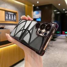 Una funda protectora diseñada específicamente para los modelos Galaxy S25 Ultra, S24 Plus, S23 FE, S22, Note 20 Ultra y 10, con un diseño claro y lindo, función de amortiguación y bolsas de aire en cada esquina para evitar caídas. - Colores mixtos - Ver 8