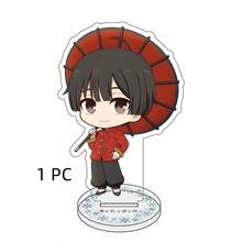 1PC The Fragrant Flower Blooms With Dignity 10CM Acrylic Chibi Keychain Figures Rintaro Kaoruko Waguri Cosplay Model Desk Decor Gift - Multicolor - View 6