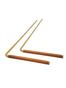 2 que dò bằng đồng thau và đồng thau nguyên khối chuyển động mượt mà dùng để dò tìm năng lượng tâm linh Chi, săn ma, bói nước, tìm vàng, tìm đồ vật bị mất hoặc trả lời câu hỏi - Nhiều màu - Xem 2