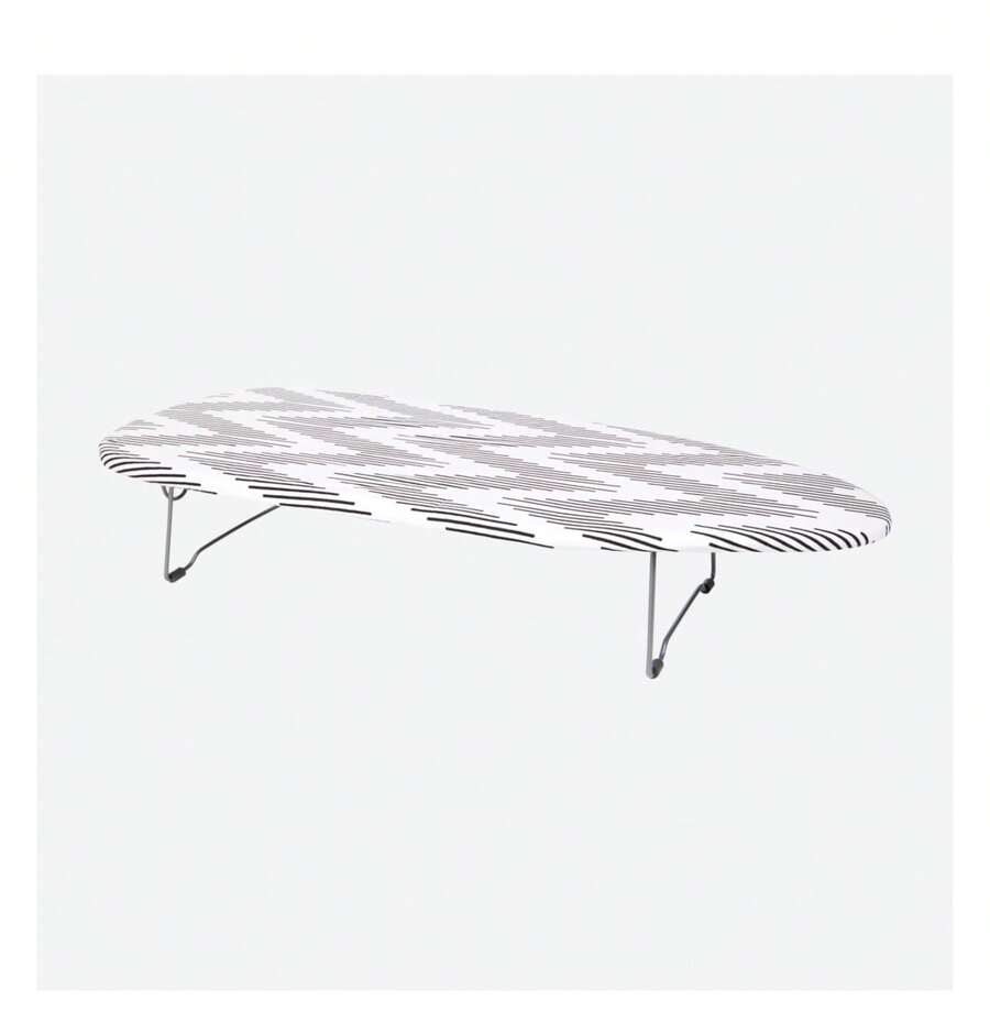 Beldray Tabla De Plancha para Sobremesa, Compacta Y Ligera, Ahorra Espacio, Plegar con Facilidad, Incluye Una Funda De 100% Algodón, 73 x 31cm, para Viajes, Vacaciones Y Camping - Diseño-1 - Ver 1