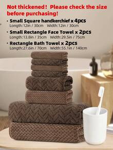 8pcs Luxury Polyester Towel Set [4pcs Handkerchiefs + 2pcs Face Towels + 2pcs Bath Towels] With Starry Sky + Striped Pattern, Absorbent Quick Dry, Soft & Skin-Friendly, Solid Color For All Seasons Use, Ideal For Bathroom, Beauty Salon, Swimming Pool, Beach, Outdoor Sports, Travel, Kitchen, Guests, Halloween, Thanksgiving Gifts, Also Can Be Used As Autumn Decor, Halloween Decor Shower Towels For Beaty Salon, Hotel Sports,Home Essentials, Towel, Skin Care