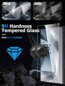 3 حزمة من واقي الشاشة من الزجاج المقسى فائق الوضوح، مقاوم للماء، متوافق مع جميع أغطية الهواتف، مضاد للبصمات، مضاد للسقوط، مضاد للخدش، مضاد للتصادم، التصاق فائق القوة، تغطية كاملة زجاج مقسى فائق النحافة، حساسية عالية وسلس بدون تأخير، سهل الحمل، طبقة هيدروفوبية وزيتية، متوافق مع Galaxy S21FE/S23FE/A54/A15/A31/A34/A35/A55/M53/M54/M55 - شفاف - مشاهدة 5