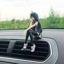 卡通人物装饰摆件，学生妹汽车内饰摆件 - 彩色 - 查看 5