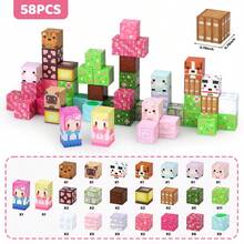 Bộ 30/58/90 viên gạch xây dựng từ tính, Đồ chơi giáo dục STEM hình lâu đài công chúa từ tính, Quà tặng cho trẻ em từ 3 tuổi trở lên (Màu ngẫu nhiên) - Nhiều màu - Xem 7