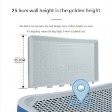 1pc Cat Litter Box, Pet Dog Toilet, Dog Toilet, Pet Toilet, Urine Basin, Urine Tray, Sand Basin, Medium, Large, Small, Dog Designated Defecation Basin, Suitable For Pet Defecation, Pet Toilet Supplies