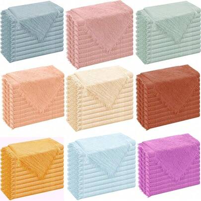 10pcs Beige Dinner Napkins, Gauze Napkins, Washable Autumn Cloth Napkins, Suitable For Weddings, Christmas, Thanksgiving, Bridal Shower