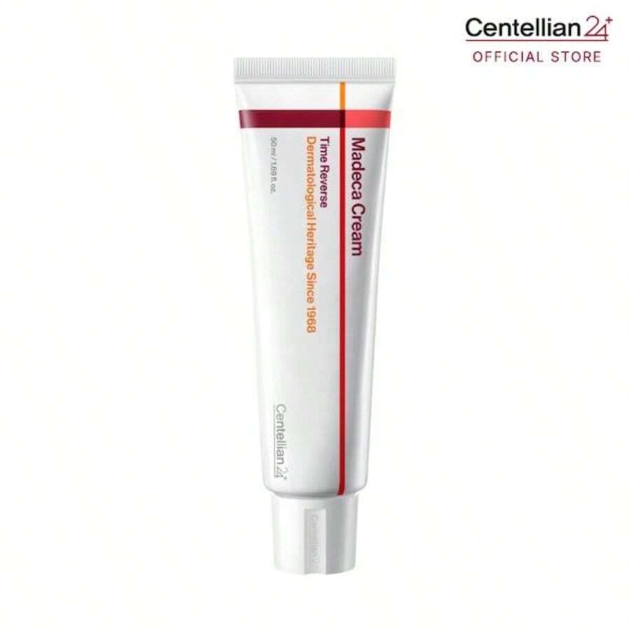 [Centellian24] Madeca Cream Time Reverse | Anti-Aging Moisturizer For Wrinkles & Dry Skin | Cica + Hyaluronic Acid | Korean Skincare | 1.69 Fl.Oz - trắng - Xem 1
