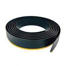 1pc 90cm/35.43in Car Door Threshold Ramp, Self-Adhesive Rubber Door Ramp, Wheelchair & Scooter Threshold Ramp, Adjustable & Cuttable Electric Wheelchair Ramp, Suitable For Doorway, Curb, Sweeper, E-Scooter, Bathroom