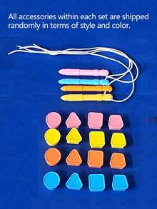 儿童磁性画板 - 4色书写绘画涂鸦板，带印章，适合学龄前男孩女孩，涂鸦板学习益智玩具，3岁以上儿童生日礼物 - 彩色 - 查看 10