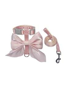 1 Set LANGXINGCS Cute Cat Harness And Leash, High-End Fashion Escape-Proof Cat Leash, Bow-Knot Design Cat Chest Strap, Soft & Comfortable Fitting Pet Harness, Suitable For Outdoor Use Of Medium And Small Cats - Multicolor - View 15