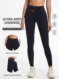 1 Piece High Waisted Hip Lifting Yoga Bottom Pants Breathable Nude Outdoor Pants Gym Running Training Legging