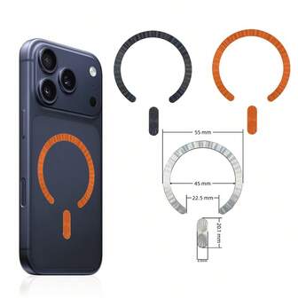 3Pcs Metal Plate Sticker Ring Magnetic Adhesive Ultra-Thin Mgsafe Ring Sticker