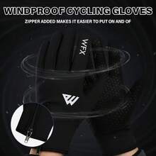 WESTWOOD FOX Guantes de invierno para pantalla táctil, antideslizantes, cálidos, resistentes al viento, térmicos, para hombres y mujeres, conducir - Negro - Ver 3