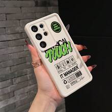 Funda de Teléfono con Patrón de Etiqueta de Moda para Samsung Galaxy S25 S24 S23 S22 S21 S20 FE Ultra Plus 4G 5G, Cubierta Trasera de TPU Suave a Prueba de Golpes - Colores mixtos - Ver 7
