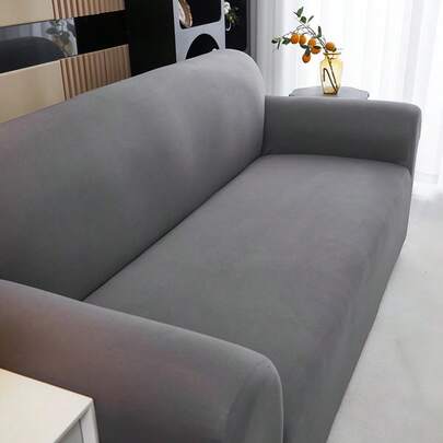 1 pezzo Copridivano in stile minimalista, realizzato in materiale in seta di latte, design a fascia elastica tutto in uno, lavabile in lavatrice, protettore per divano adatto agli animali domestici, adatto per divani da 1 a 4 posti, adatto per soggiorno, camera da letto, zona pranzo