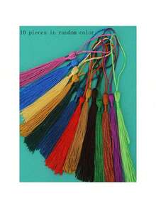 10个/100个手工小流苏吊坠装饰，流苏配饰，可用于衣服、包包、书签等。