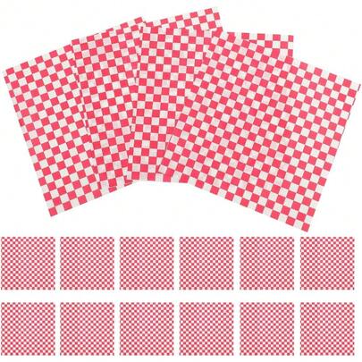 GARVALON 50 hojas Papel Antigrasa para Alimentos Envoltorios para Hamburguesas y Sandwiches Multiusos para Papas y Repostería Resistente y Absorbente Uso Cocina y Empaque