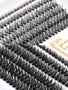 240 قطعة من الرموش الفردية، رموش طبيعية مجعدة على شكل حرف D، رموش ناعمة ورقيقة وخفيفة الوزن تشبه المنك، رموش صناعية مناسبة للاستخدام المنزلي