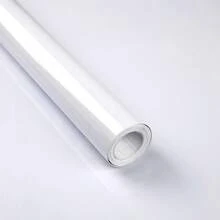 Papel tapiz para cocina y baño: Pegatinas de vinilo suaves y autoadhesivas con papel de contacto removible - Adecuado para cocina, baño, escritorio y muebles - Resistente al calor e impermeable - Blanco - Ver 27