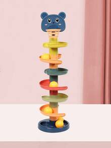 Đồ chơi tháp bóng xoắn ốc 5 tầng nhiều màu sắc cho bé - Bộ đồ chơi giáo dục sớm thú vị, tháp bóng lăn có đường trượt, đồ chơi nhận biết màu sắc kết hợp giáo dục, làm từ chất liệu ABS, món quà hoàn hảo cho bé từ 3 tuổi trở lên, thích hợp làm quà sinh nhật, Giáng sinh và các ngày lễ (Màu ngẫu nhiên) (Nếu bạn không thích bóng hơi nhỏ, vui lòng cân nhắc kỹ trước khi mua) - Nhiều màu - Xem 12