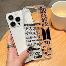 Fashion KPOP B--Album Signature Phone Suitable 17 16e 16 15 14 13 12 11 Pro  XR XS X 8 Plus Soft TPU Back Coverchristmasfall Phone Casephone 17halloween Accessories - 混合顏色 - 查看 4
