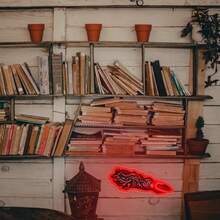 Heliwey Red Finger Neon Sign For Wall Decor Stuff LED Neon Light Japanese Anime Light Up Sign For Anime Wall And Game Player Room Decor - đèn đỏ trắng - Xem 5