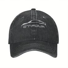 2025 New Car-Inspired Men's And Youth Baseball Cap - Black Background With White Simple Design, Breathable High-Quality Fabric, Machine Washable, Suitable For Family Gatherings, Outings, And Birthday Gifts, Outdoor Headwear, Exquisite And Durable Head Accessories - Sand Color - View 1