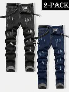Charcoal Black + Dark Blue
