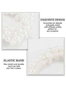 9 قطع أربطة شعر من اللؤلؤ الأبيض، إكسسوارات ربطة شعر وسوار مزدوجة، ديكورات شعر على الطراز الكوري، هدايا جوارب ، هدايا للنساء، إكسسوارات شعر، إكسسوارات للنساء، هدايا عيد الميلاد، هدايا للبالغين، إكسسوارات شعر للمناسبات الخاصة، إكسسوارات شعر للكريسماس، أفكار هدايا للنساء، هدايا جوارب للجمال - متعدد الألوان - مشاهدة 4