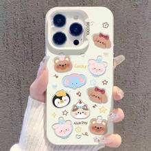 Funda de Teléfono Compatible con Apple 17 Pro Max, Estilo Europeo y Americano, 15, 14, 13, 16 Vitality - Plateado - Ver 2