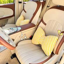 1pc Car Diagonal Headrest, Neck Protection Pillow, Comfortable Car Cushion, Car Seat Lumbar Cushion, Car Interior Supplies Car Pillow Car Seat Cushion - one-size - View 6