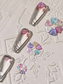 مجموعة 200 قطعة/30 قطعة من الزينة المذهبة للأظافر، ألماس راتنجي ثلاثي الأبعاد لامع، مجموعة هدايا مختلفة الأحجام تلبي احتياجات مختلفة، تستخدم لتزيين أظافر المناسبات والأعراس - متعدد الألوان - مشاهدة 4