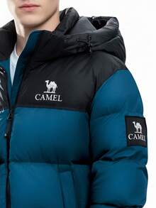 CAMEL CROWN Unisex Outdoor Down Jacket, High Loft Warm Hooded Down Coat For Autumn/Winter - Night-moored Blue - View 2