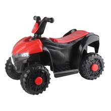 Coche infantil de 4 ruedas con asientos cómodos, todoterreno, ideal como regalo de cumpleaños (rojo). - Rojo - Ver 10