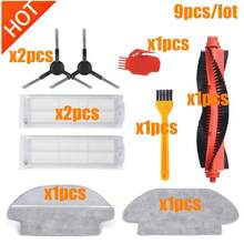 ملحقات مكنسة كهربائية متوافقة مع مكنسة Robot Vacuum P STYJ02YM وConga 3490 ، بما في ذلك فلتر HEPA، فرشاة، ممسحة، خزان مياه