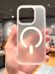 Ốp lưng điện thoại từ tính màu trắng mờ tối giản cao cấp tương thích với iPhone 17 Pro Max/17 Pro/17 Air/17/16 Pro Max/16/16 Pro/16 Plus/15/15 Pro Max/15 Pro/15 Plus/11/12/13/14 Pro Max/12 Pro/12 Pro Max/13 Pro/13 Pro Max/7 Plus/14 Pro/14 Pro Max/14 Plus, cứng - Trắng - Mờ từ tính - Xem 5