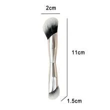 新款高端银色双头化妆刷，斜角粉底刷，铝管化妆刷，高光刷，美妆工具，双头轮廓刷，赠品 - 彩色 - 查看 6